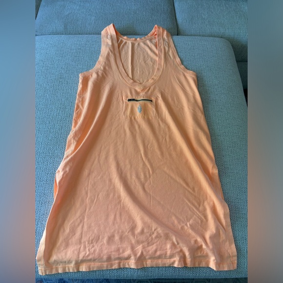 Free People Hot Shot Tunic Tank Neon Clementine - Picture 4 of 10